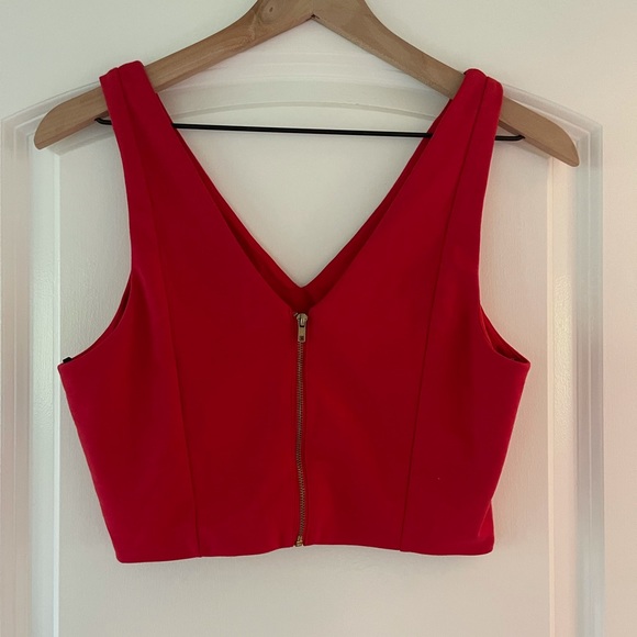 Forever 21 Red Crop Tank - Picture 2 of 2